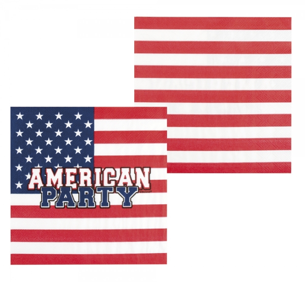 Servietten American Party - USA Deko
