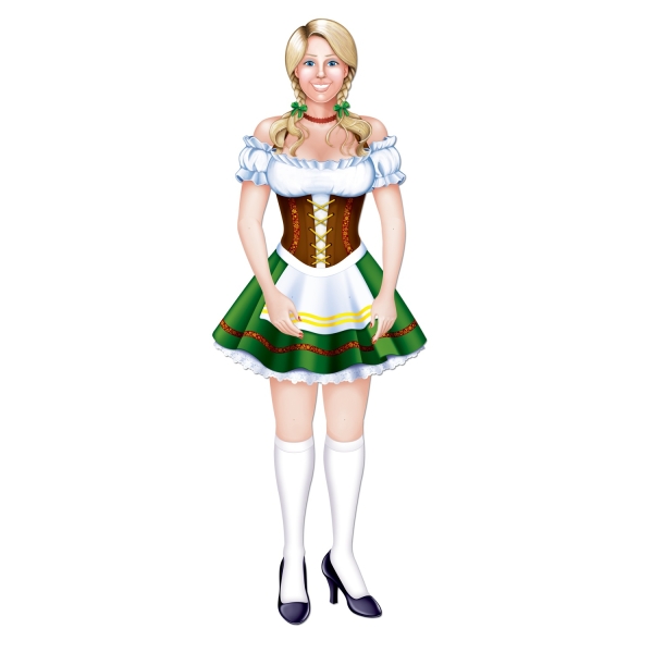 Cutout-Figur Heisses Oktoberfest-Madl - Bayerische Deko