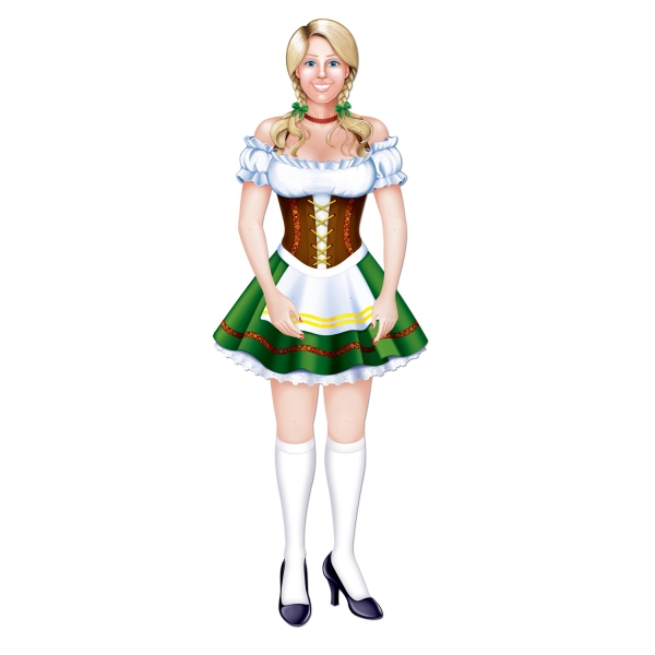 Cutout-Figur Heisses Oktoberfest-Madl - Bayerische Deko