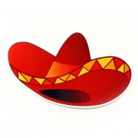 Cut-Out-Dekohänger Sombrero, 25 cm groß