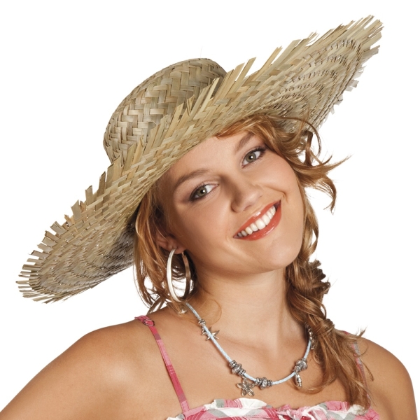 Party-Extra Strohhut Havanna
