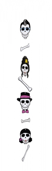 Hängegirlande Sugar Skull Mexikoparty - Dia de los Muertos Deko