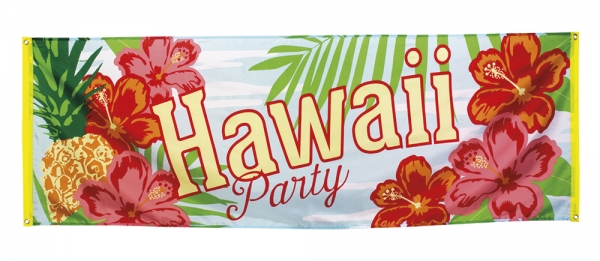 Mega-Partybanner Hawaii Strandparty - Beachparty Deko