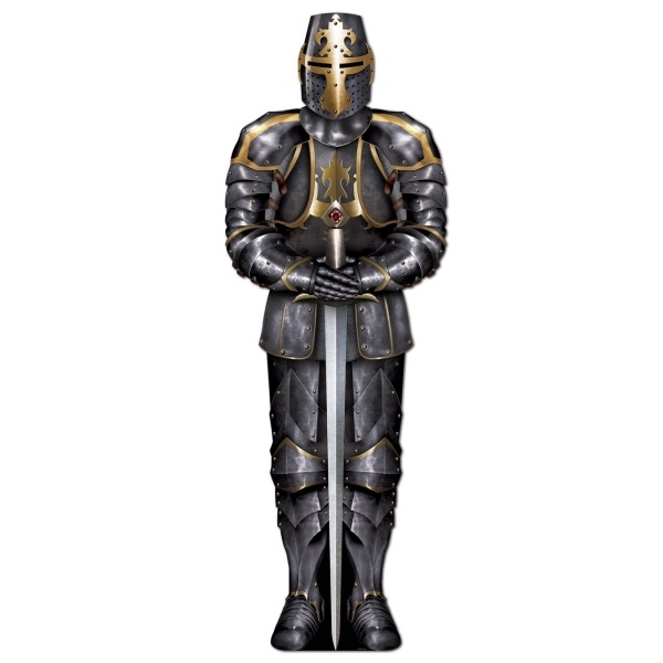 Party-Extra Riesen Cutout Figuzr Schwarzer Prinz