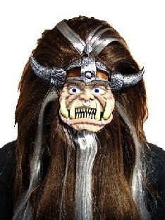Mini-Maske Schrumpfkopf-Krieger - Halloween Deko