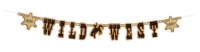 Buchstabengirlande Wild West Rodeo, 110 cm