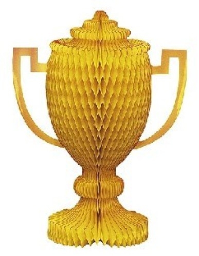 Tischdeko Pokal, 27 cm - Fußballparty Deko