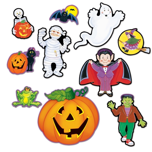 Happy Halloween Cutouts, 10er Pack