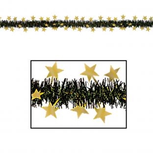 Party-Extra Fransengirlande Golden Starlight