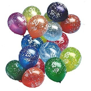 Luftballons Jubilaeum - Geburtstagsdeko