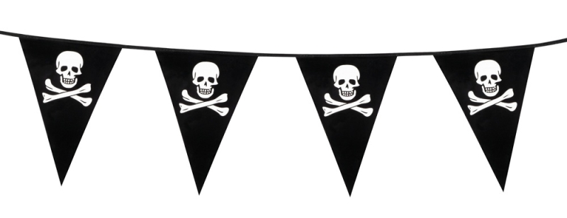 Doppelseitige Bunte Flaggen-Wimpelkette 10 M (42 Stück) – Waschbar, Für Partys & Dekoration