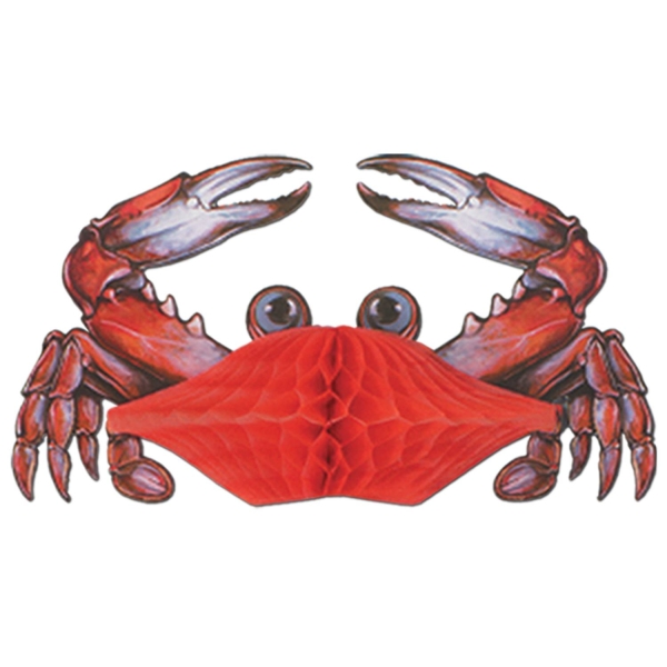 Wabenpapier Deko-Krabbe - Maritime Tischdeko