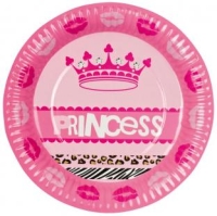 Mini-Pappteller Party-Princess, 18cm, 6er Pack