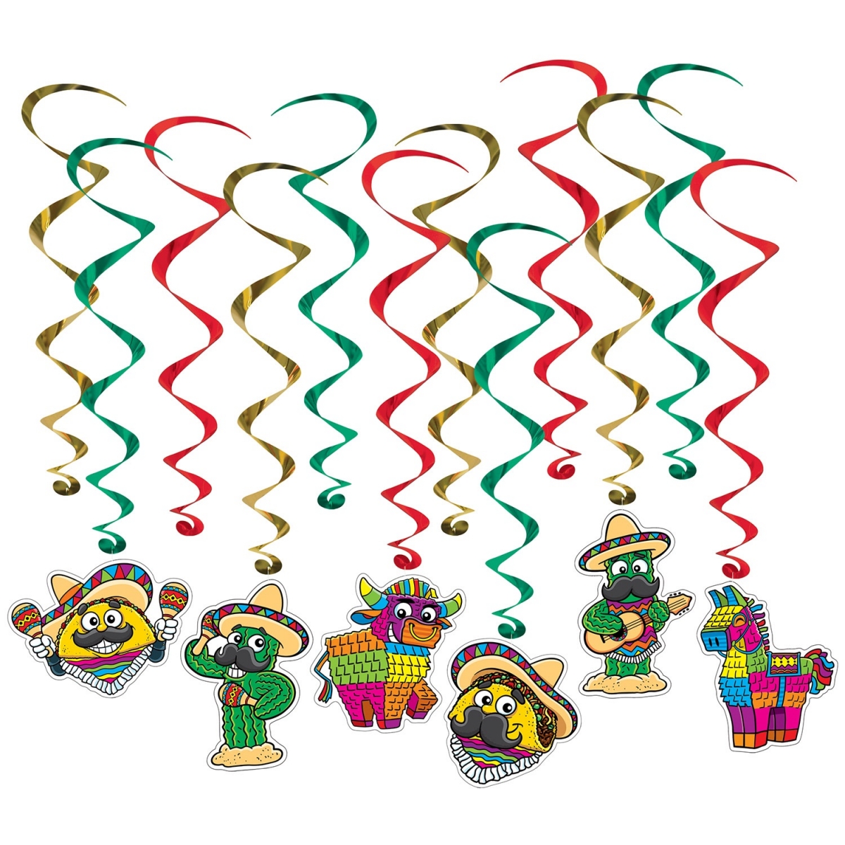 Deko-Spiralhänger Fiesta - Mexikoparty | Party Extra