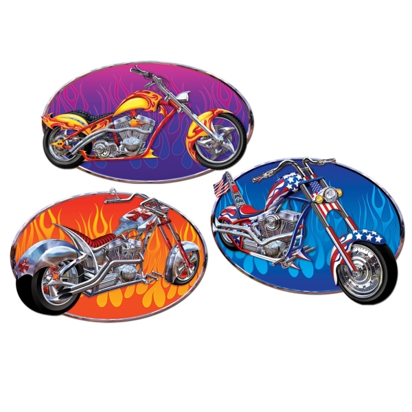 Cutout Set Coole Chopper - Motorrad Deko