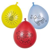 Luftballon-Set Disco Fever, 6er Pack