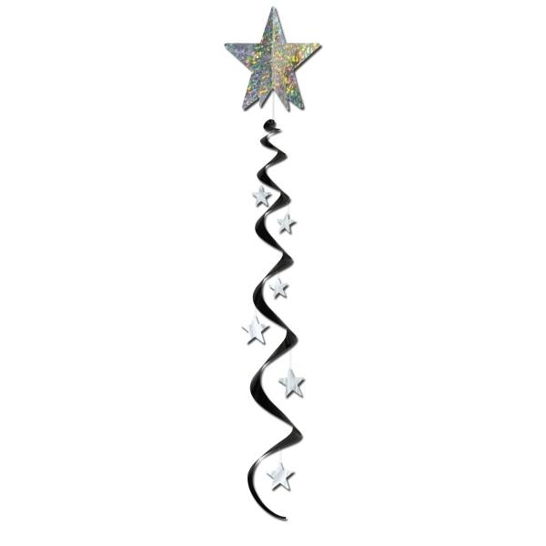 Jumbo Spiralhänger Silver Starlight - Glamour Deko