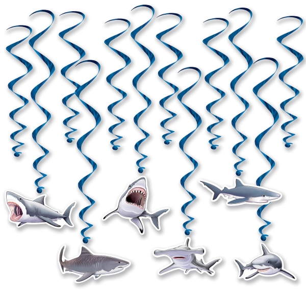 Deko-Spiralhänger Haifisch - Unterwasserwelt Deko