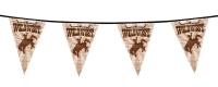 Wimpelkette Wild West Rodeo, 6 Meter