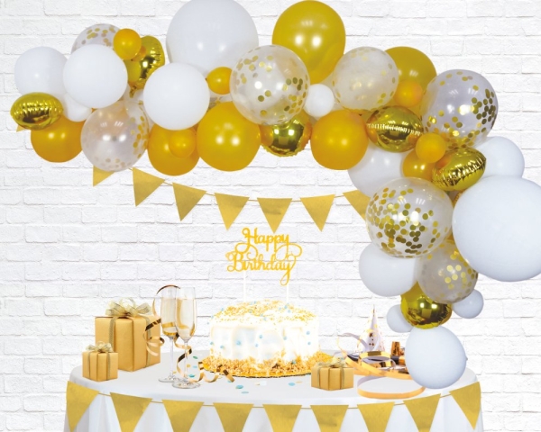 DIY Ballongirlanden 72 Teile Set in Gold