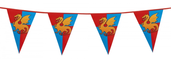 Wimpelkette Ritterparty - Mittelalter Deko