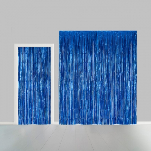 Tuervorhang blau - Partydeko