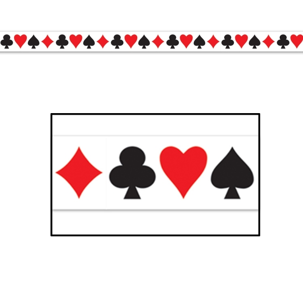 Absperrband Poker Abend - Las Vegas Casino Deko