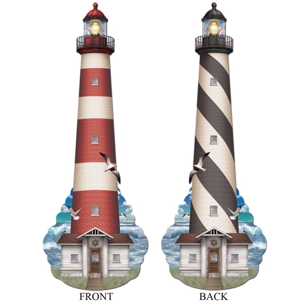 Riesen Cutout Leuchtturm - Maritime Partydeko