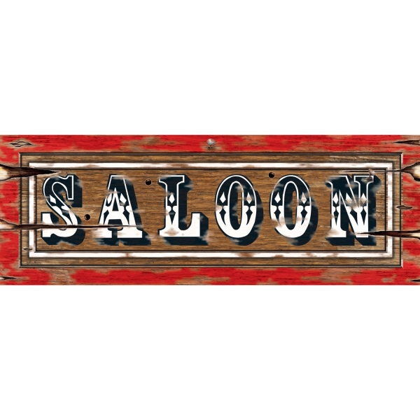 Party-Extra Cutout Schild Saloon -- Western Deko