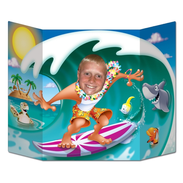 Fotowand Aufsteller Beachboy - Hawaii Beachparty Deko