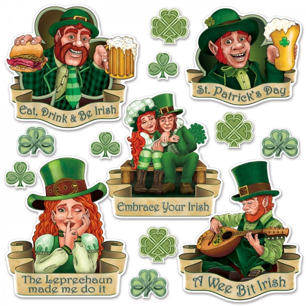 Irland Cutout-Set - St. Patricks Day Deko