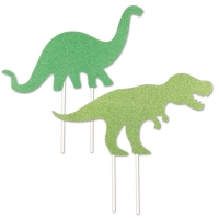 Dinosaurier Tortentopper, 2er Set