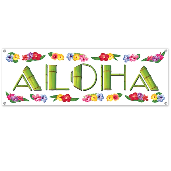 Mega-Partybanner Aloha - Beachparty Deko