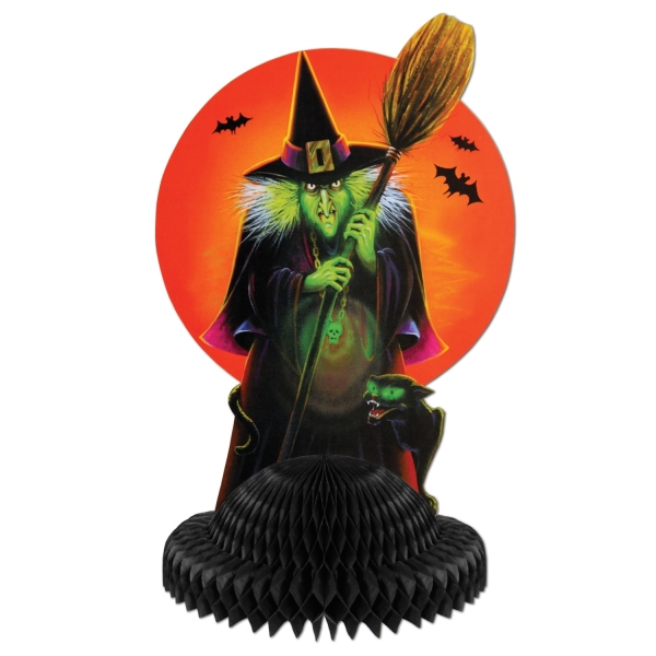 Tischdeko Horror-Hexe - Halloween Gruselparty Deko