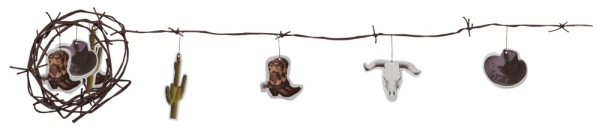 Wild-West Stacheldraht-Girlande, 2 Meter