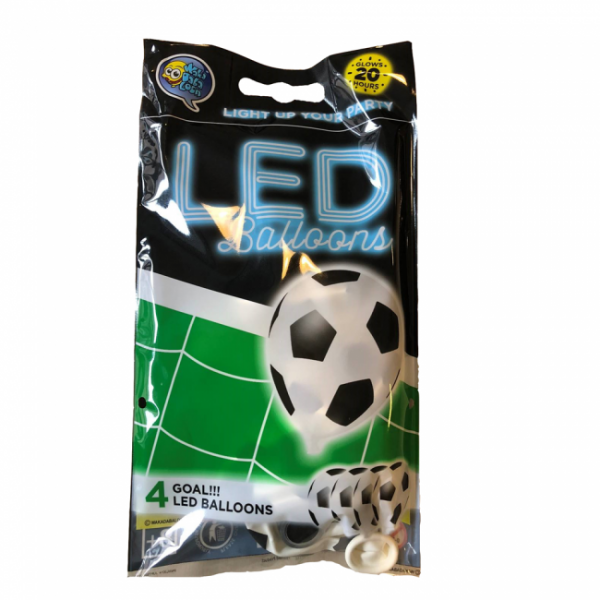 LED-Leuchtballons Fussballparty - Soccer Deko