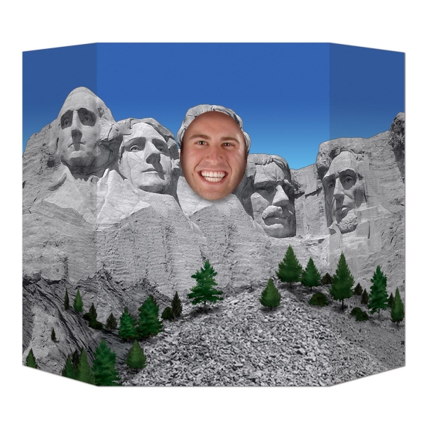 Party-Extra Fotowand Aufsteller Mount Rushmore - USA Deko