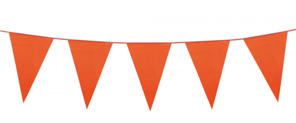 Mini-Wimpelkette Orange - sommerliche Deko