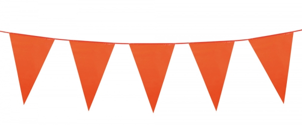 Mini-Wimpelkette Orange - sommerliche Deko