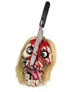 Party-Extra Horrordeko Schädel-Spalter