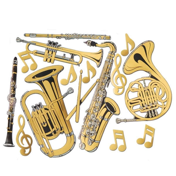 Maxi Cutout Set Blaskapelle - Musik Deko