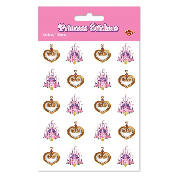 Märchenschloß-Sticker, 4 Bögen