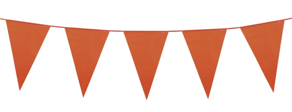 Party-Extra XL-Wimpelkette, orange, 10 Meter