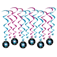 Dekohänger Schallplatte 45rpm, 12er Pack