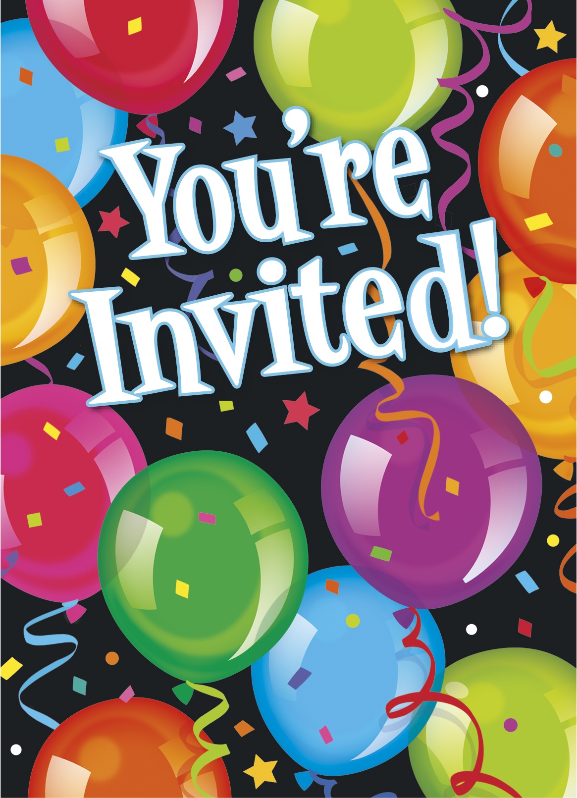 Einladungskarten Bravo Birthday, 8er Pack mit Umschlägen Party Extra