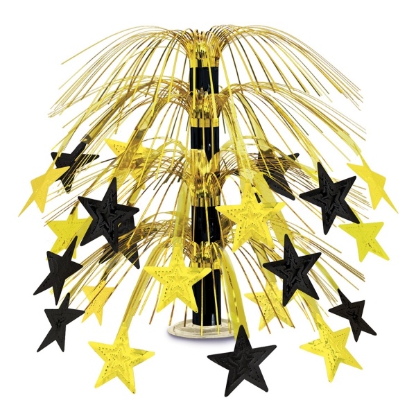 Party-Extra Große Tischkaskade Golden Starlight, 45 cm