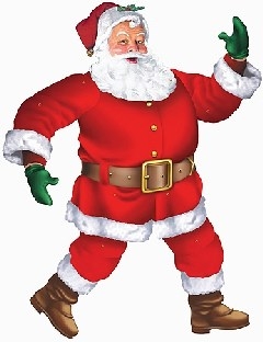 Cutout Figur Weihnachtsmann, 110cm