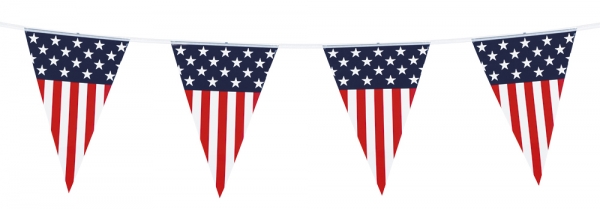 Wimpelkette Sternenbanner - Amerika Deko USA