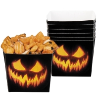 Pappschüssel Spooky Pumpkin, 6er Pack, 40 cl