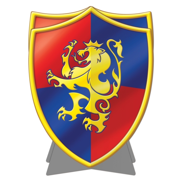 Party-Extra Tischdeko Wappen-Schild, 25 cm